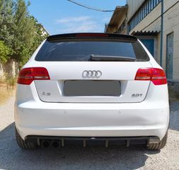 AUDI A3 8P SPORTBACK '08-'12 DIFFUSER ABS ΠΛΑΣΤΙΚΟ ΜΑΥΡΟ ΓΥΑΛΙΣΤΕΡΟ-thumb-1