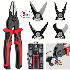 Σετ Πένσες 5 Σε 1 Με Εναλλάξιμες Κεφαλές Βαρέως Τύπου SJP8029