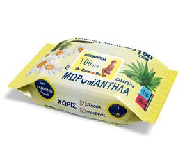 Μωρομάντηλα με Εκχύλισμα Χαμομήλι 100 ΤΕΜ