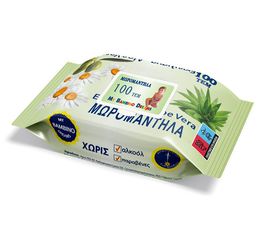 Μωρομάντηλα με Εκχύλισμα Aloe Vera 100 ΤΕΜ