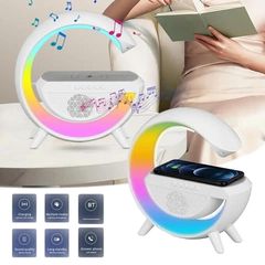 Φωτιστικό RGB LED με Bluetooth Ηχείο και Ασύρματο Φορτιστή Ν2301