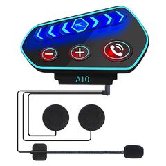 Bluetooth Ακουστικά για Κράνος Μοτοσυκλέτας A2DP με Voice Assistant + Μικρόφωνο BTΑ10-thumb-5