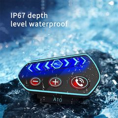 Bluetooth Ακουστικά για Κράνος Μοτοσυκλέτας A2DP με Voice Assistant + Μικρόφωνο BTΑ10-thumb-1