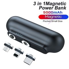 Mini Power Bank Φορτιστής 5000mAh Type-C / Micro USB / iOS 3 σε 1 N70193