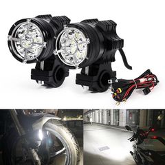 Σετ Προβολείς LED Αλουμινίου Μοτοσυκλέτας 36W 6500Κ με 3 Λειτουργίες Φωτισμού MDL5001