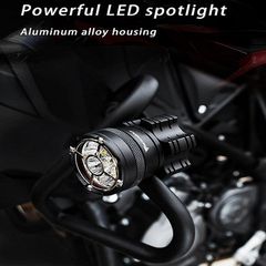 Σετ Προβολείς LED Αλουμινίου Μοτοσυκλέτας 36W 6500Κ με 3 Λειτουργίες Φωτισμού MDL5001-thumb-1