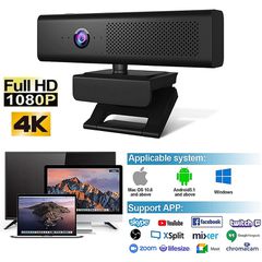 Επαγγελματική Web Κάμερα Βιντεοδιάσκεψης Full HD 1080P 4K / 30fps QSX988