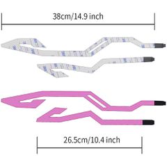 Αδιάβροχα Διακοσμητικά Led Strip για Κράνος Μοτοσυκλέτας 4 Τεμαχίων TY18 Μωβ-thumb-3