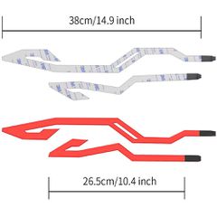 Αδιάβροχα Διακοσμητικά Led Strip για Κράνος Μοτοσυκλέτας 4 Τεμαχίων TY18 Πράσινο-thumb-8