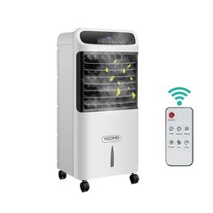 Φορητό Air Cooler Ανεμιστήρας και Υγραντήρας 80W Χωρητικότητας 12L με Τηλεχειριστήριο HM8390