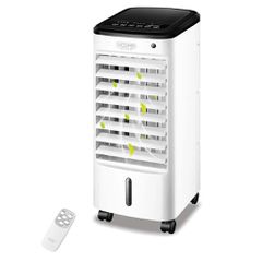 Φορητό Air Cooler Ανεμιστήρας και Υγραντήρας 80W Χωρητικότητας 4L με Τηλεχειριστήριο HM8360