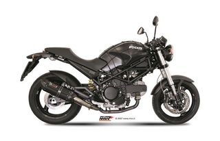Eξατμίσεις Διπλά Τελικά Mivv Suono Black Steel/Carbon End  Ducati Monster 695 