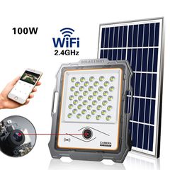 Ηλιακός Προβολέας LED 100W με WiFi IP Κάμερα Ασφαλείας HD 1080P Night Vision MJDW901
