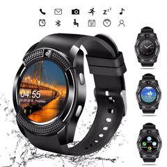 Smart Watch V8 Ρολόι Κινητό Τηλέφωνο με Sim, Οθόνη Αφής, Κάμερα, Βηματομετρητή, Μέτρηση Ύπνου, Facebook, Internet, Antilost