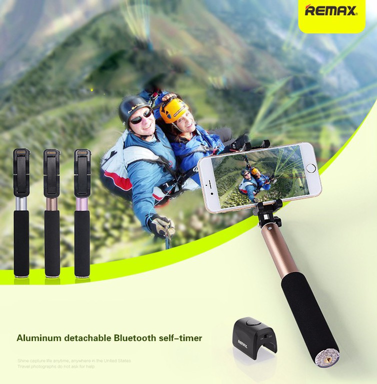 Remax Wireless Bluetooth Selfie Stick Aluminium Monopod Shutter For iOS, android
