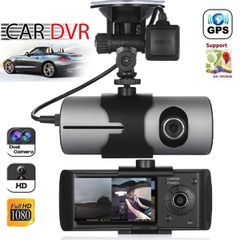 Dual Lens HD 1080P Camera Car DVR 300 GPS + G-Sensor Tachograph