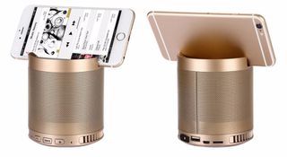 Επαναφορτιζόμενο Hχείο + Βάση Κινητού USB/SD/FM/ Bluetooth Multimedia Speaker Mp3 Player