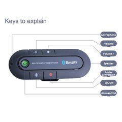 Bluetooth V3.0 Multipoint Handsfree Αυτοκινήτου-thumb-2