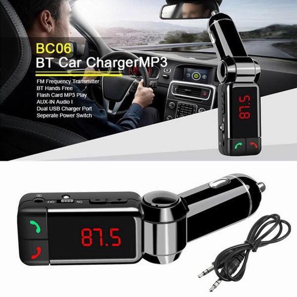 Bluetooth Mp3 Player Φορτιστής Αυτοκινήτου 2xUSB BC06