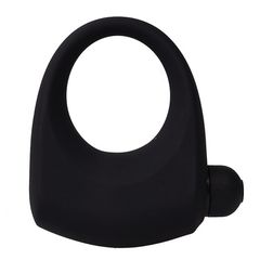 Vibrating Silicone Cock Ring Black