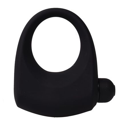 Vibrating Silicone Cock Ring Black