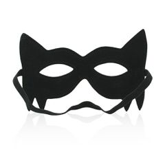 Bondage Open Eye Fox Mask Black-thumb-1