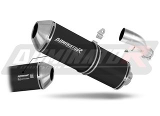 Dominator Εξάτμιση Τελικό OVR Black Yamaha FZ1 Fazer 1000 2006 - 2015 Με Σιγαστήρα Και Προδιαγραφές Θορύβου