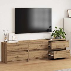 Μονάδες TV 2 pcs Artisan Oak Επεξεργασμένο ξύλο 3385629