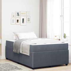 Σκελετός Κρεβατιού Σκούρο Γκρι 120 x 190 cm ύφασμα 3398374