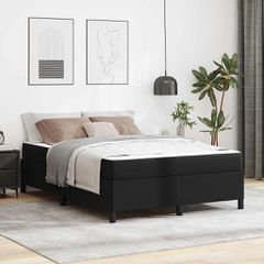 Σκελετός Κρεβατιού με στρώμα Μαύρο 140 x 190 cm ύφασμα 3398999