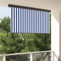 Ρόλερ (στόρι) Μπλε και άσπρο 220 x 250 cm Ύφασμα και Αλουμίνιο 362093