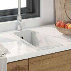 Σιντρινο κουζίνας Λευκό 21 x 44 x 14 εκ. Γρανίτης 4012358