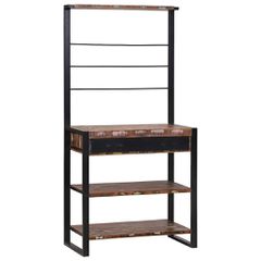 Ράφι κουζίνας Πολύχρωμο και Μαύρο 80 x 40 x 160 cm 4015990