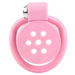 Flat Chastity Cock CageModel Pink-thumb-2
