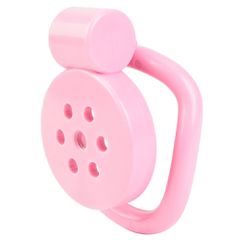 Flat Chastity Cock CageModel Pink-thumb-1