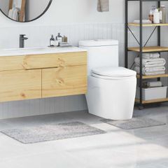 Σετ Μάτ Μπάνιου Αντιολισθητικό 2 pcs Γκρι PP 4019855