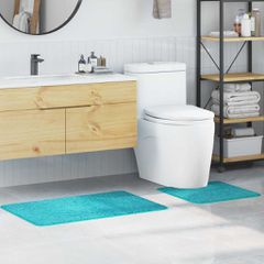 Σετ Μάτ Μπάνιου Αντιολισθητικό 2 pcs Τιρκουάζ PP 4019860