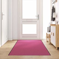 Χαλάκι Εξώπορτας Ροζ και Μαύρο 120 x 400 cm Πολυαμίδιο και PVC 4100744