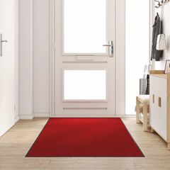 Χαλάκι Εξώπορτας Κόκκινο και Μαύρο 120 x 250 cm 100% Πολυαμίδιο 4100795