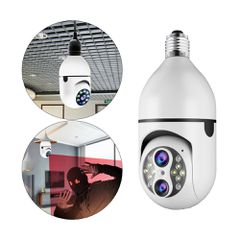 IP Κάμερα Παρακολούθησης Wi-Fi 1080P E27 Εσωτερικού και Εξωτερικού Χώρου με Νυχτερινή Λήψη 355° - Αμφίδρομη Επικοινωνία και Micro SD Θύρα JT-8177-2HP