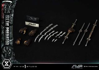 The Alien vs. Predator Museum Masterline Series Statue 1/3 Celtic Predator 95 cm-thumb-1