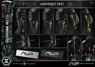 The Alien vs. Predator Museum Masterline Series Statue 1/3 Celtic Predator 95 cm-thumb-2