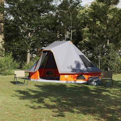 Σκηνή Τιπί Γκρι και Πορτοκαλί 466 x 310 x 240 εκ. ταφτάς 42000959