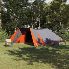 Σκηνή Τιπί Γκρι και Πορτοκαλί 660 x 456 x 200 εκ. ταφτάς 42000977