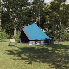 Σκηνή Τιπί με στέγη Μπλε 400 x 346 x 250 εκ. ταφτάς 42000979