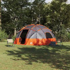 Θόλος Τέντα Γκρι και Πορτοκαλί 475 x 475 x 235 εκ. ταφτάς 42000995