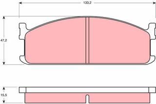 Τακάκια φρένων ISUZU / OPEL 94337740, 94137937, 4295800