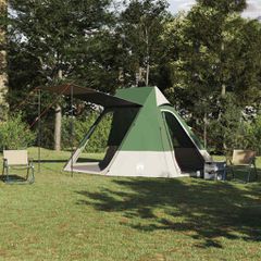 Σκηνή Camping 10 ατόμων Αδιάβροχο Πράσινο ταφτάς 42001187