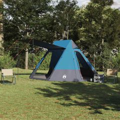 Σκηνή Camping 10 ατόμων Αδιάβροχο Μπλε ταφτάς 42001188