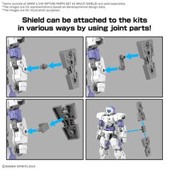 30MM - 1/144 Option parts set 19 (Multi Shield) - Model Kit-thumb-3